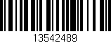 Código de barras (EAN, GTIN, SKU, ISBN): '13542489'