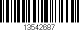 Código de barras (EAN, GTIN, SKU, ISBN): '13542687'