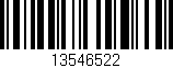 Código de barras (EAN, GTIN, SKU, ISBN): '13546522'