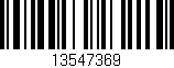 Código de barras (EAN, GTIN, SKU, ISBN): '13547369'