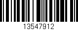 Código de barras (EAN, GTIN, SKU, ISBN): '13547912'