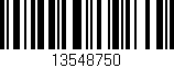 Código de barras (EAN, GTIN, SKU, ISBN): '13548750'