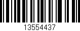Código de barras (EAN, GTIN, SKU, ISBN): '13554437'