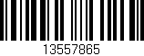 Código de barras (EAN, GTIN, SKU, ISBN): '13557865'
