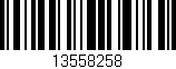 Código de barras (EAN, GTIN, SKU, ISBN): '13558258'