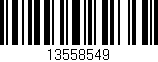 Código de barras (EAN, GTIN, SKU, ISBN): '13558549'