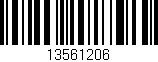 Código de barras (EAN, GTIN, SKU, ISBN): '13561206'
