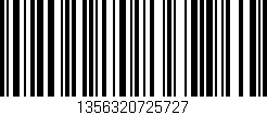 Código de barras (EAN, GTIN, SKU, ISBN): '1356320725727'