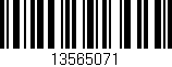 Código de barras (EAN, GTIN, SKU, ISBN): '13565071'