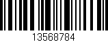 Código de barras (EAN, GTIN, SKU, ISBN): '13568784'