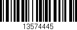 Código de barras (EAN, GTIN, SKU, ISBN): '13574445'