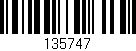 Código de barras (EAN, GTIN, SKU, ISBN): '135747'