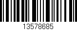 Código de barras (EAN, GTIN, SKU, ISBN): '13578685'