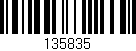 Código de barras (EAN, GTIN, SKU, ISBN): '135835'
