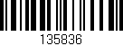 Código de barras (EAN, GTIN, SKU, ISBN): '135836'