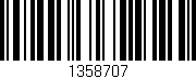 Código de barras (EAN, GTIN, SKU, ISBN): '1358707'