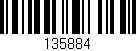 Código de barras (EAN, GTIN, SKU, ISBN): '135884'