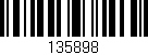 Código de barras (EAN, GTIN, SKU, ISBN): '135898'