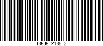 Código de barras (EAN, GTIN, SKU, ISBN): '13595_X139_2'