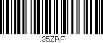Código de barras (EAN, GTIN, SKU, ISBN): '135ZRF'