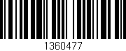 Código de barras (EAN, GTIN, SKU, ISBN): '1360477'