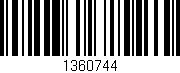 Código de barras (EAN, GTIN, SKU, ISBN): '1360744'