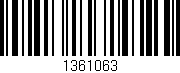 Código de barras (EAN, GTIN, SKU, ISBN): '1361063'