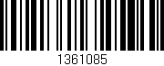 Código de barras (EAN, GTIN, SKU, ISBN): '1361085'