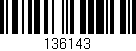 Código de barras (EAN, GTIN, SKU, ISBN): '136143'