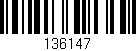 Código de barras (EAN, GTIN, SKU, ISBN): '136147'