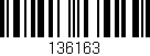 Código de barras (EAN, GTIN, SKU, ISBN): '136163'