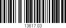 Código de barras (EAN, GTIN, SKU, ISBN): '13617.03'