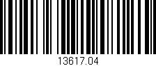 Código de barras (EAN, GTIN, SKU, ISBN): '13617.04'