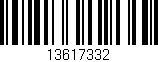 Código de barras (EAN, GTIN, SKU, ISBN): '13617332'