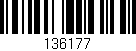 Código de barras (EAN, GTIN, SKU, ISBN): '136177'