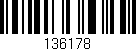 Código de barras (EAN, GTIN, SKU, ISBN): '136178'