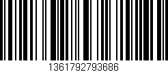Código de barras (EAN, GTIN, SKU, ISBN): '1361792793686'