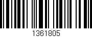 Código de barras (EAN, GTIN, SKU, ISBN): '1361805'