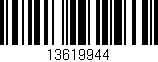 Código de barras (EAN, GTIN, SKU, ISBN): '13619944'