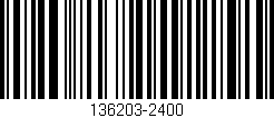 Código de barras (EAN, GTIN, SKU, ISBN): '136203-2400'