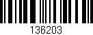 Código de barras (EAN, GTIN, SKU, ISBN): '136203'