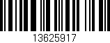 Código de barras (EAN, GTIN, SKU, ISBN): '13625917'