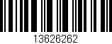 Código de barras (EAN, GTIN, SKU, ISBN): '13626262'