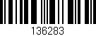 Código de barras (EAN, GTIN, SKU, ISBN): '136283'
