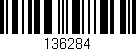 Código de barras (EAN, GTIN, SKU, ISBN): '136284'