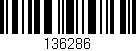Código de barras (EAN, GTIN, SKU, ISBN): '136286'