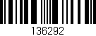 Código de barras (EAN, GTIN, SKU, ISBN): '136292'