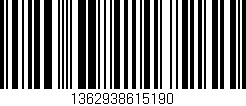Código de barras (EAN, GTIN, SKU, ISBN): '1362938615190'