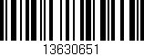 Código de barras (EAN, GTIN, SKU, ISBN): '13630651'