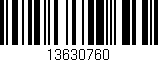 Código de barras (EAN, GTIN, SKU, ISBN): '13630760'